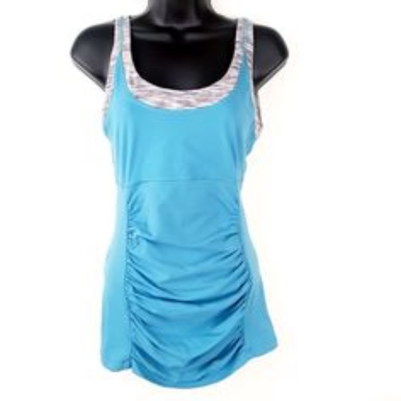 Lucy Tops - Lucy Infinity Twist Light Blue Athletic Top S/P